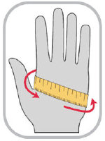 Glove size image