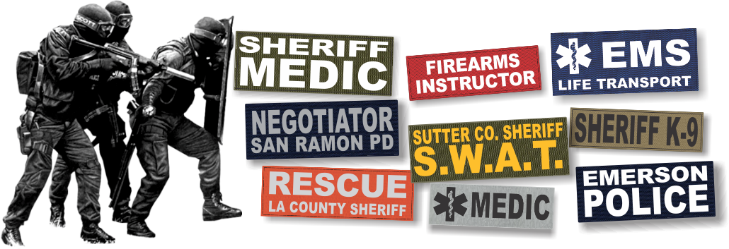 Fast service and low prices on custom made identification patches