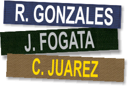 Heat fused name tapes