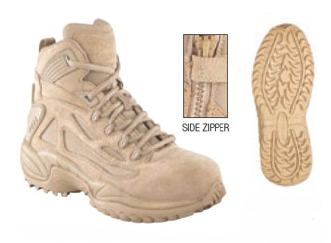 men's reebok 6 composite toe side zipper work boot rb8694