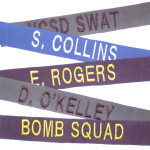 Custom embroidered name tapes