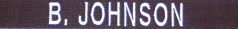 Name tape: White thread on black backing