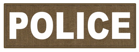 Reflective Plate Carrier Patch (1-3/4x6-1/2) - POLICE