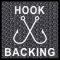Hook-backing securely affixes to loop panels