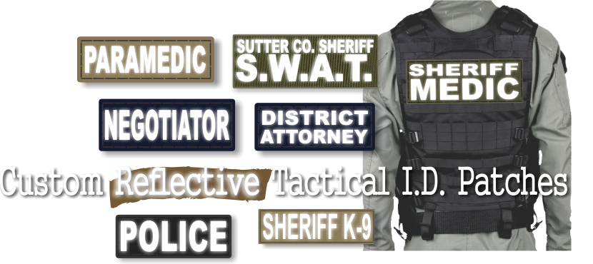 Custom Reflective Tactical ID Patches