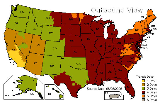 UPS Ground Transit Times