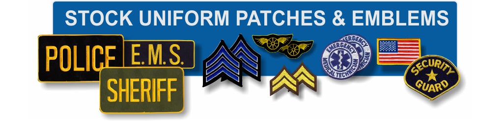 Police Officer High Quality Embroidered Uniform Back Patch Blue/Gold 12" X 6" 