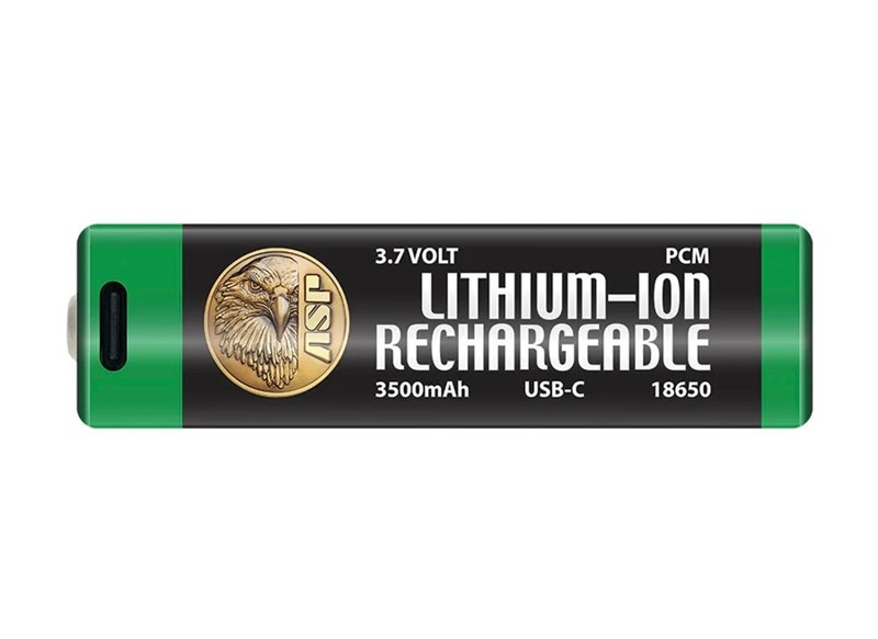 ASP Lithium Ion 18650 USB-C Battery & Link Case - Click for larger image ASP Lithium Ion 18650 USB-C Battery & Link Case
