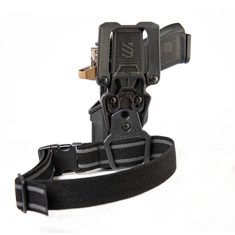 Blackhawk T-Series L2C Overt Gun Belt Holster Kit Springfield XD/XDM/MOD2 Right Hand Black 411707BKR