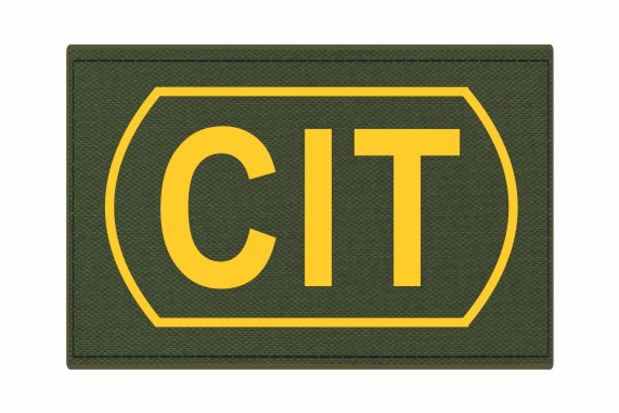 CIT Crisis Intervention Team Patch - Hook Backing - 1.5-inch x 1-inch - Click for larger image CIT Crisis Intervention Team Patch - Hook Backing - 1.5-inch x 1-inch