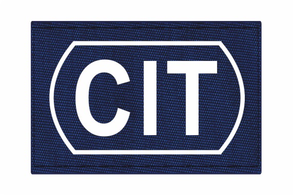 CIT Crisis Intervention Team Patch - Hook Backing - 1.5-inch x 1-inch - Click for larger image CIT Crisis Intervention Team Patch - Hook Backing - 1.5-inch x 1-inch