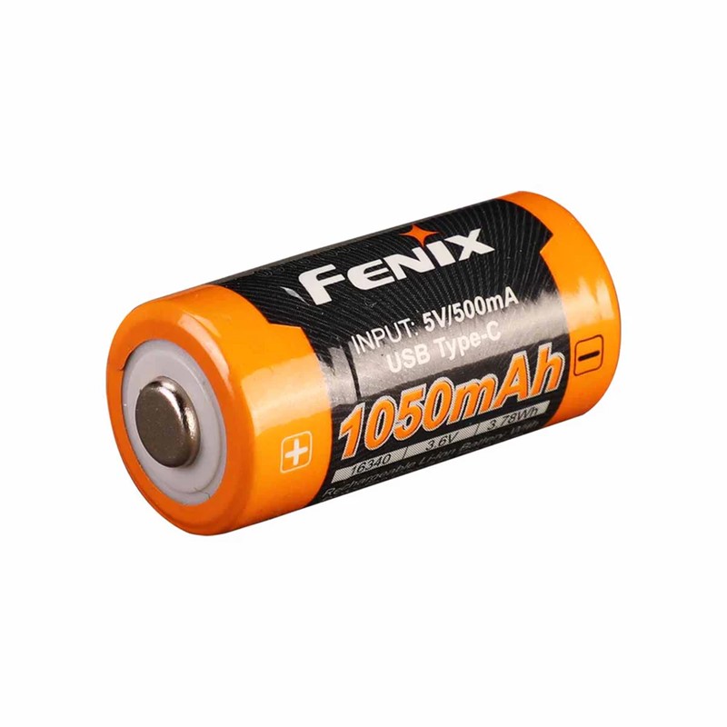 Fenix ARB-L16-1050UP 16340 Rechargeable Battery - Click for larger image Fenix ARB-L16-1050UP 16340 Rechargeable Battery