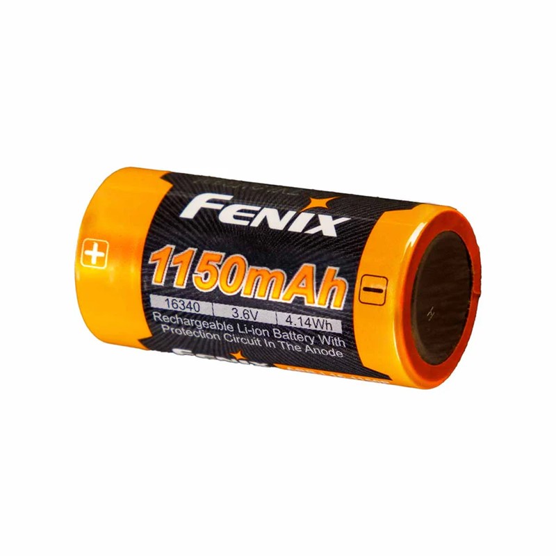 Fenix ARB-L16-1150P 16340 Rechargeable Battery - Click for larger image Fenix ARB-L16-1150P 16340 Rechargeable Battery