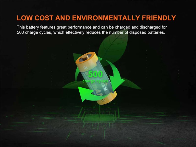 Fenix ARB-L16-950P 16340 Rechargeable Battery - Click for larger image Fenix ARB-L16-950P 16340 Rechargeable Battery