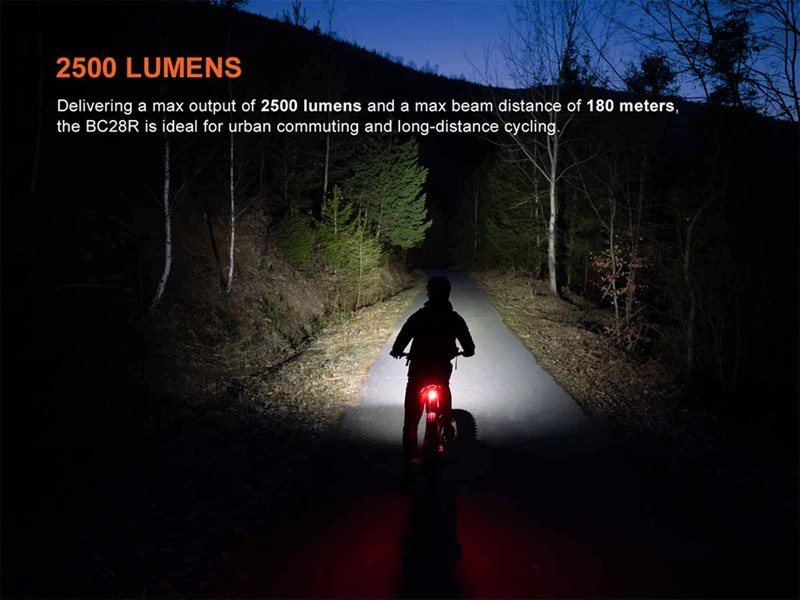 Fenix BC28R Rechargeable Bike Light Set - Click for larger image Fenix BC28R Rechargeable Bike Light Set