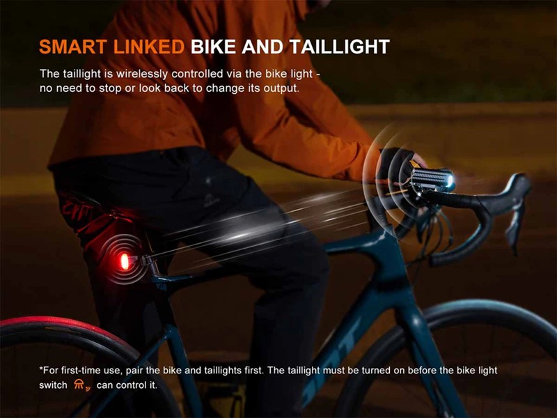 Fenix BC28R Rechargeable Bike Light Set - Click for larger image Fenix BC28R Rechargeable Bike Light Set
