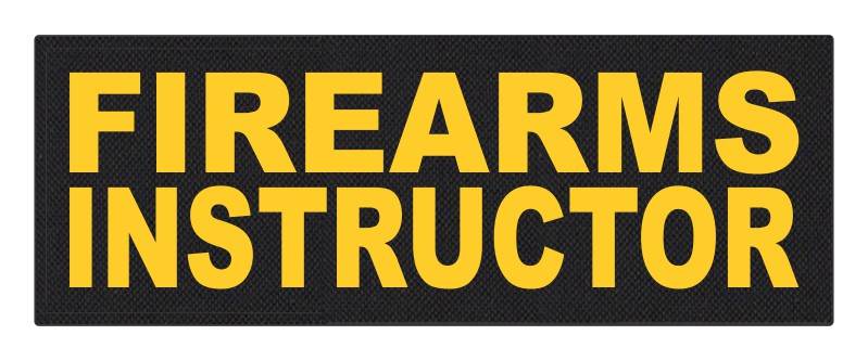 Firearms Instructor Hook Fastener Patch - 3.0 X 2.0 Inches - FRR-3