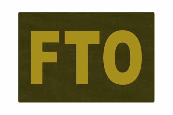 FTO - Field Training Officer Patch - Hook Backing - 1.5-inch x 1-inch - Click for larger image FTO - Field Training Officer Patch - Hook Backing - 1.5-inch x 1-inch