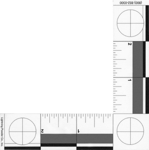 l shaped photograpic scale