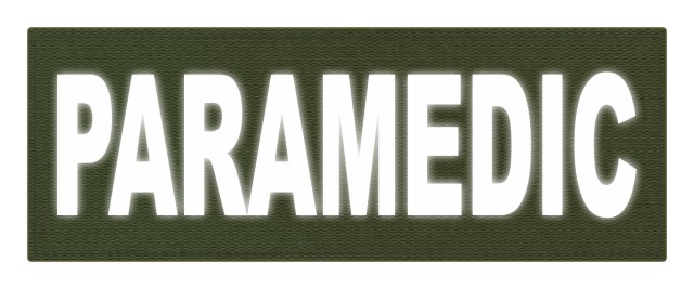 PARAMEDIC ID Patches - 11 x 4 - Reflective White Lettering