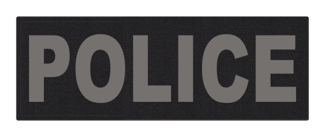 Velcro PVC Police Patch 6 x 3 Placard Identifier