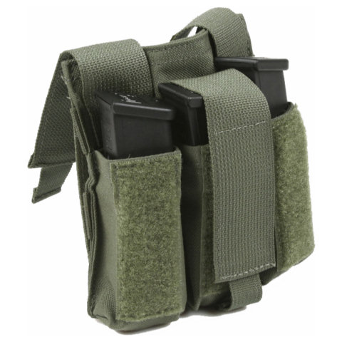 SAFARILAND PROTECH TACTICAL TP6 SINGLE SHORT MAG POUCH ~ Used/Navy