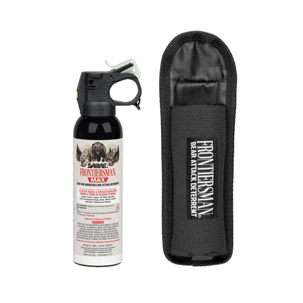 Sabre 7.9 oz. Bear Spray & Mountain Lion Spray with Belt Holster - Click for larger image Sabre 7.9 oz. Bear Spray & Mountain Lion Spray with Belt Holster