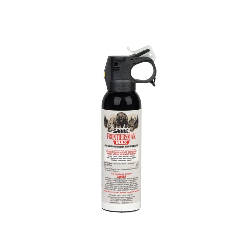 Sabre 7.9 oz. Bear Spray & Mountain Lion Spray - Click for larger image Sabre 7.9 oz. Bear Spray & Mountain Lion Spray