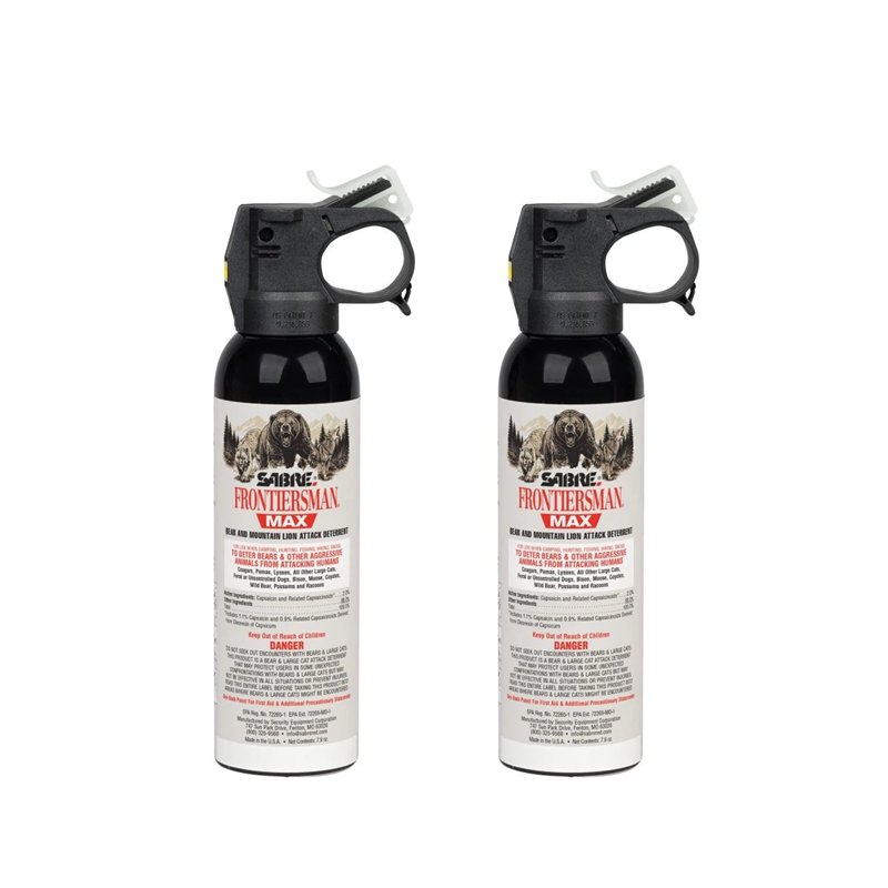 Sabre 7.9 oz. Bear Spray & Mountain Lion Spray - Click for larger image Sabre 7.9 oz. Bear Spray & Mountain Lion Spray
