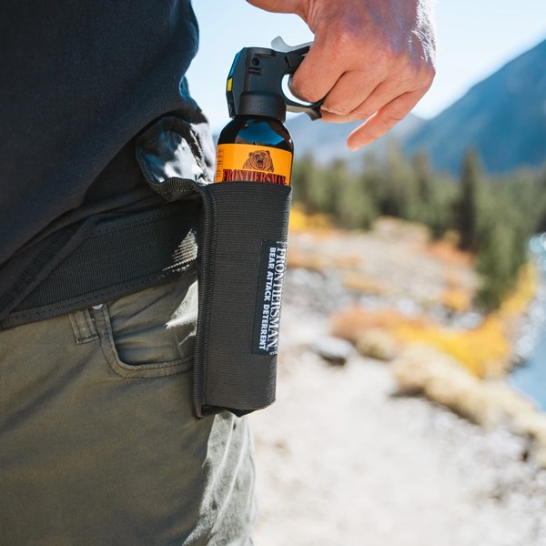 Sabre Belt Holster For 7.9 and 9.2 oz. Bear Spray Canisters - Click for larger image Sabre Belt Holster For 7.9 and 9.2 oz. Bear Spray Canisters