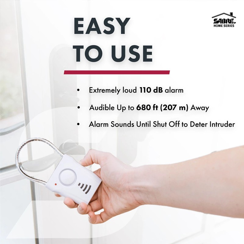 Sabre Door Handle Alarm - Click for larger image Sabre Door Handle Alarm