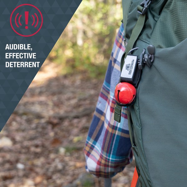 Sabre Frontiersman Bear Bell with Hook & Loop Closure Strap Attachment, 2-Pack - Click for larger image Sabre Frontiersman Bear Bell with Hook & Loop Closure Strap Attachment, 2-Pack