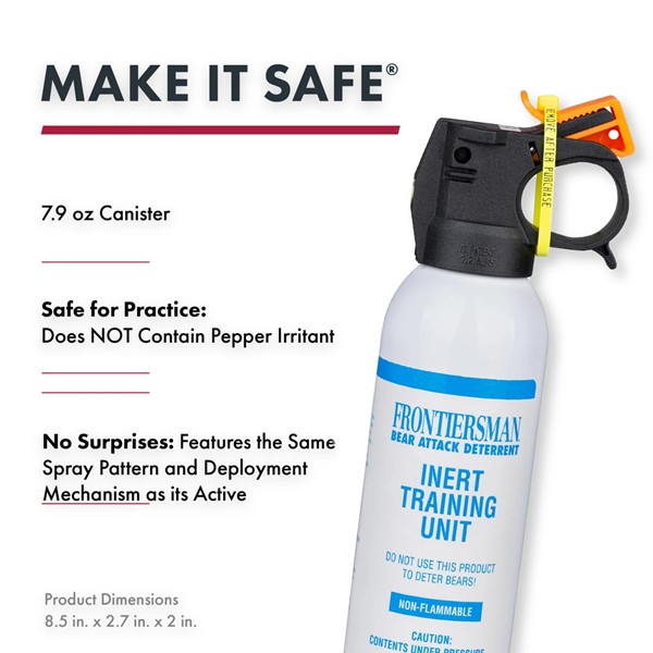 Sabre Frontiersman MAX 7.9 oz. Practice Bear & Mountain Lion Spray - Click for larger image Sabre Frontiersman MAX 7.9 oz. Practice Bear & Mountain Lion Spray