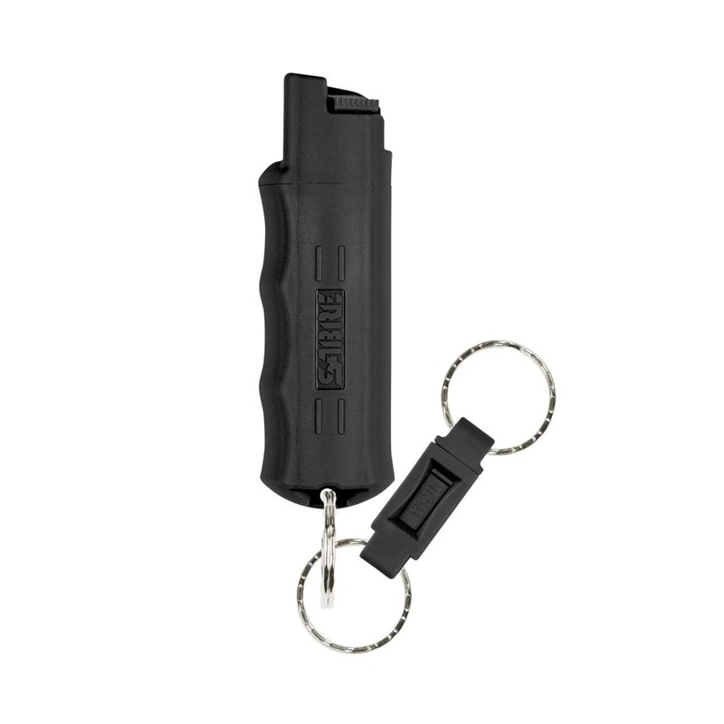 Sabre Pepper Spray with Quick Release Keychain - Black - Click for larger image Sabre Pepper Spray with Quick Release Keychain - Black