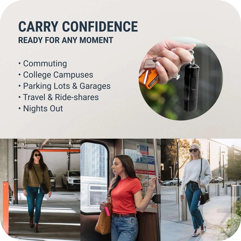 Sabre Pepper Spray with Quick Release Keychain - Black - Click for larger image Sabre Pepper Spray with Quick Release Keychain - Black