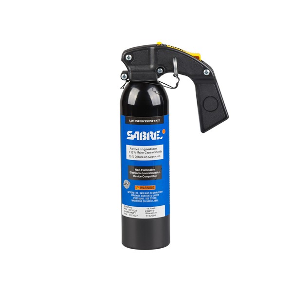Sabre Red 1.33 MC Pepper Spray - MK-9 Canister - Stream 16.0 oz. - Click for larger image Sabre Red 1.33 MC Pepper Spray - MK-9 Canister - Stream 16.0 oz.