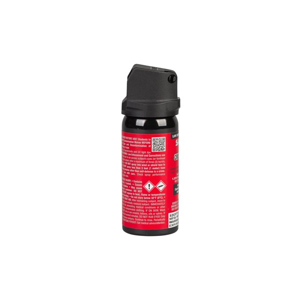 Sabre Red Crossfire 1.33 MC Pepper Spray - MK-3 Canister - Stream 1.5 oz. - Click for larger image Sabre Red Crossfire 1.33 MC Pepper Spray - MK-3 Canister - Stream 1.5 oz.