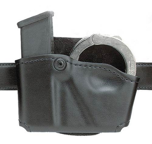 Safariland Concealment Double Magazine Holder Black Leather 079-18-6 Sig P226 HK 