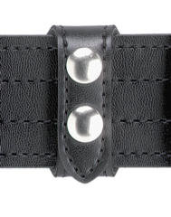 Safariland 65-4-4B Black Basketweave 2.25" Duty Belt Keeper Brass Snaps 4 Pack 