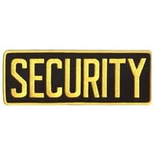 Private Security Back Patches 11 x 4-inches - 20% Off