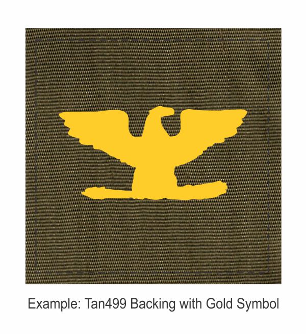 Square Rank Patch - Colonel - Eagle - Right Facing - Click for larger image Square Rank Patch - Colonel - Eagle - Right Facing