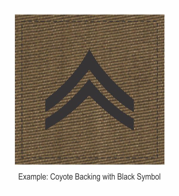 Square Rank Patch - Corporal - Two Stripes - Click for larger image Square Rank Patch - Corporal - Two Stripes