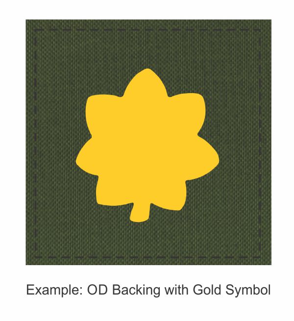 Square Rank Patch - Major - Oak Leaf - Click for larger image Square Rank Patch - Major - Oak Leaf