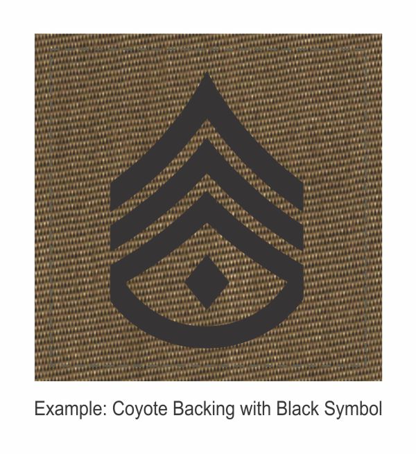 Square Rank Patch - Senior Sergeant - Three Stripes - Rocker & Diamond - Click for larger image Square Rank Patch - Senior Sergeant - Three Stripes - Rocker & Diamond