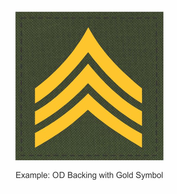 Square Rank Patch - Sergeant - Theree Stripes - Click for larger image Square Rank Patch - Sergeant - Theree Stripes