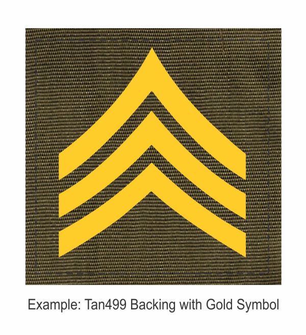 Square Rank Patch - Sergeant - Theree Stripes - Click for larger image Square Rank Patch - Sergeant - Theree Stripes