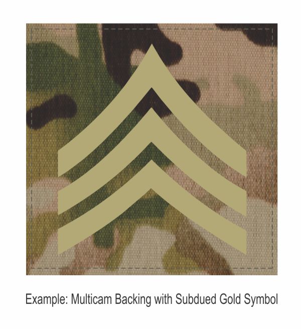 Square Rank Patch - Sergeant - Theree Stripes - Click for larger image Square Rank Patch - Sergeant - Theree Stripes