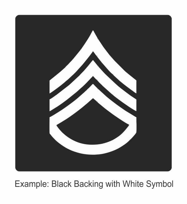 Square Rank Patch - Staff Sergeant - Three Stripes with Rocker - Click for larger image Square Rank Patch - Staff Sergeant - Three Stripes with Rocker
