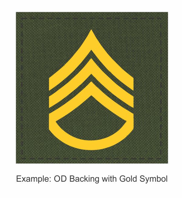 Square Rank Patch - Staff Sergeant - Three Stripes with Rocker - Click for larger image Square Rank Patch - Staff Sergeant - Three Stripes with Rocker