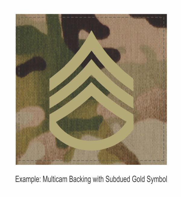 Square Rank Patch - Staff Sergeant - Three Stripes with Rocker - Click for larger image Square Rank Patch - Staff Sergeant - Three Stripes with Rocker